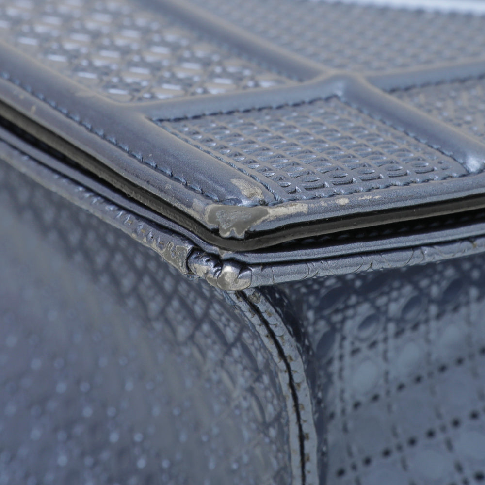 Christian Dior Metallic Blue Diorama Micro Cannage Flap Bag-Christian Dior-THE CLOSET