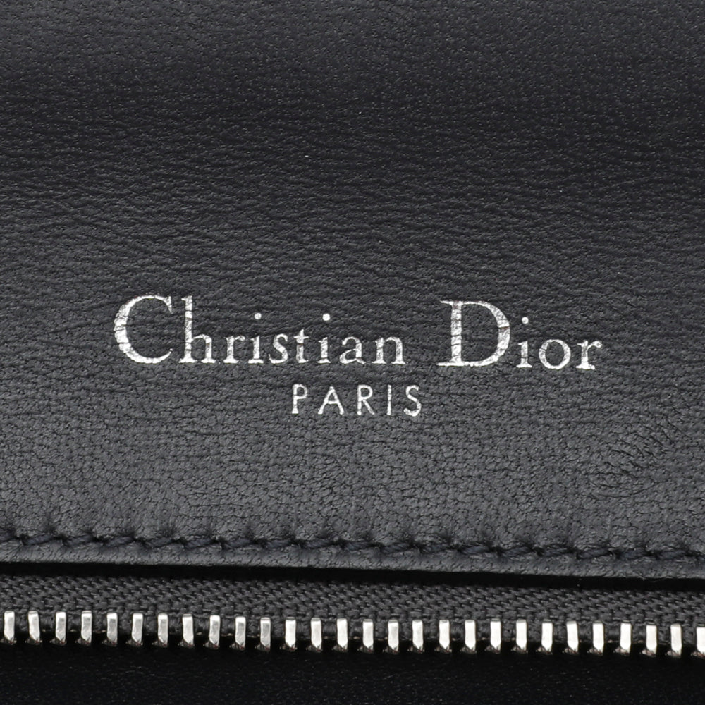 Christian Dior Metallic Blue Diorama Micro Cannage Flap Bag-Christian Dior-THE CLOSET