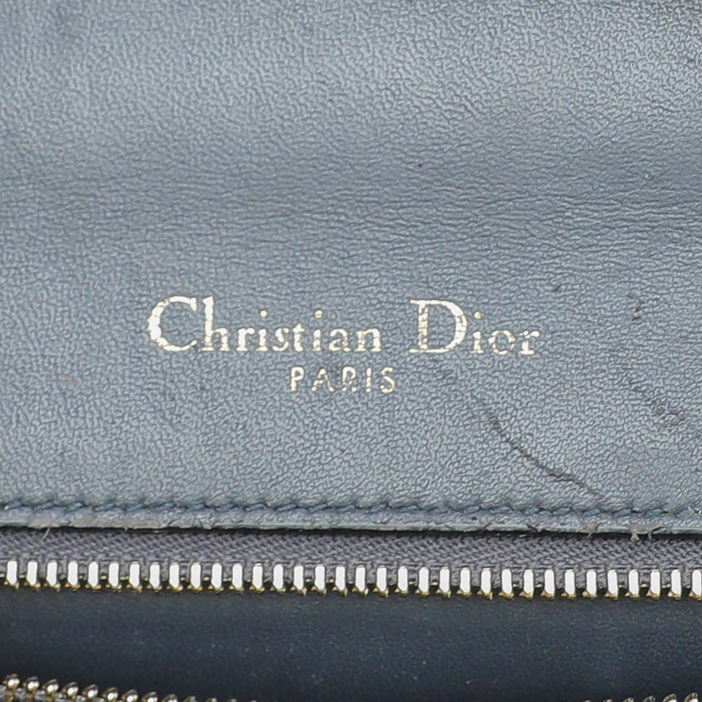 Christian Dior Gold Diorama Micro Cannage Flap Medium Bag-Christian Dior-THE CLOSET