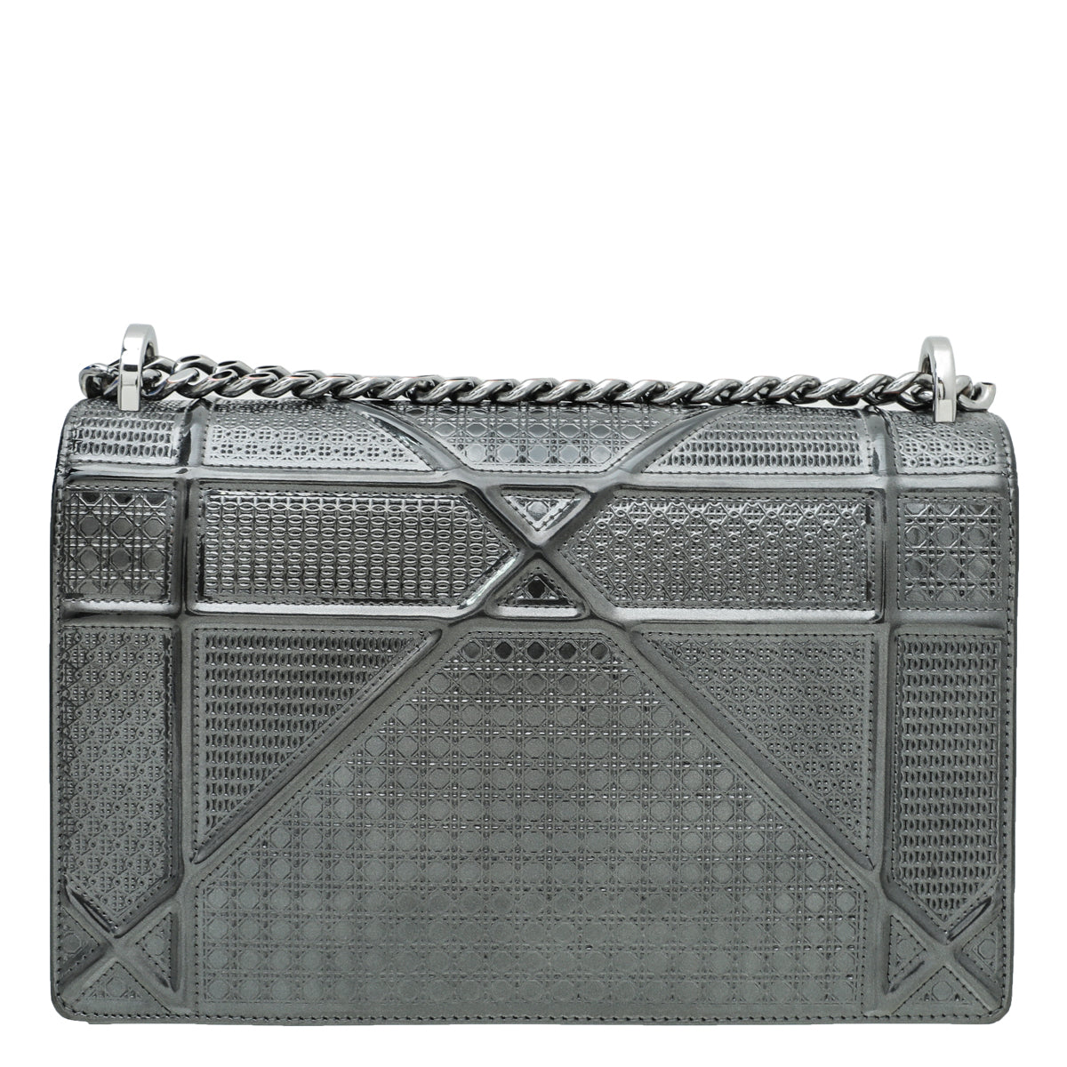 Christian Dior Charcoal Diorama Microcannage Medium Bag-Christian Dior-THE CLOSET