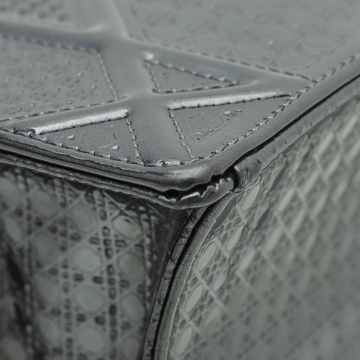 Christian Dior Charcoal Diorama Microcannage Medium Bag-Christian Dior-THE CLOSET