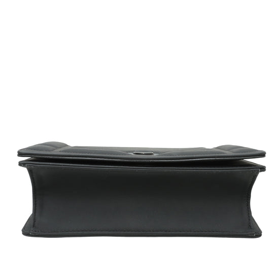 Dior Black Ultra Matte Leather Small Diorama Shoulder Bag For Sale at  1stDibs