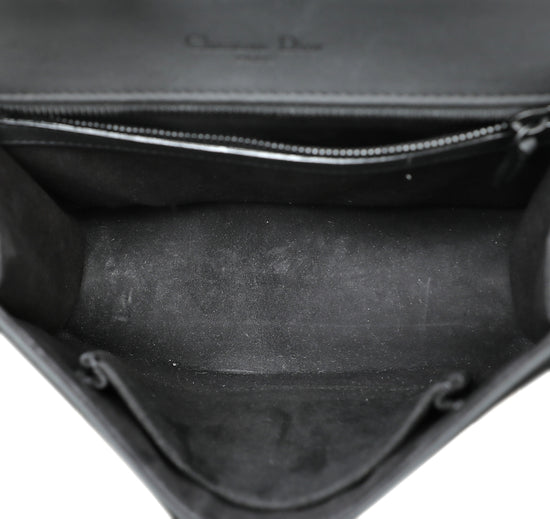 Dior Black Ultra Matte Leather Small Diorama Shoulder Bag For Sale at  1stDibs