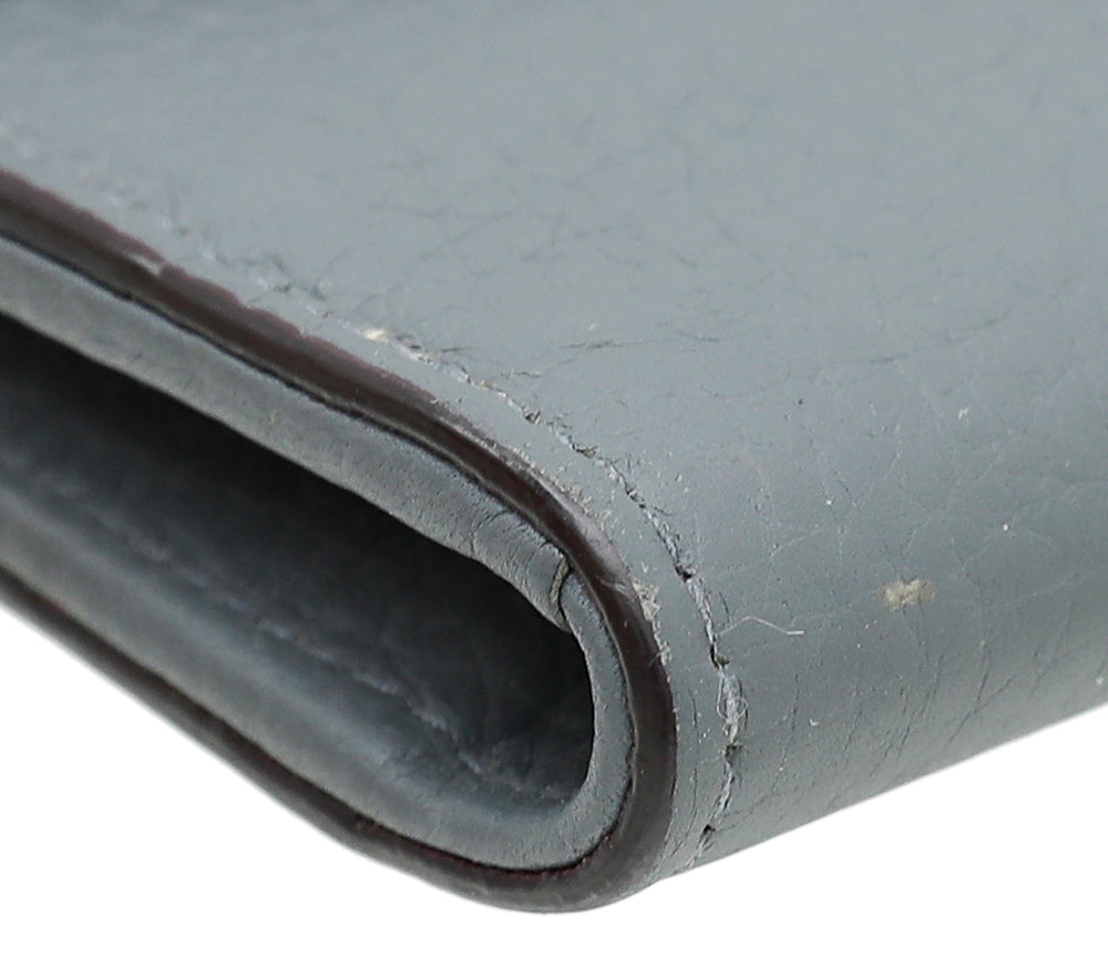 Christian Dior Dark Gray Diorissimo Slim Envelope Wallet-Christian Dior-THE CLOSET