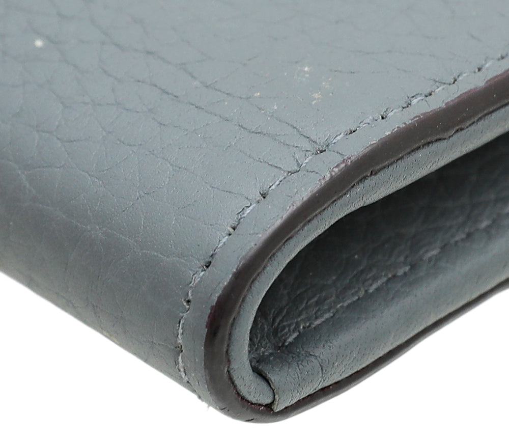 Christian Dior Dark Gray Diorissimo Slim Envelope Wallet-Christian Dior-THE CLOSET