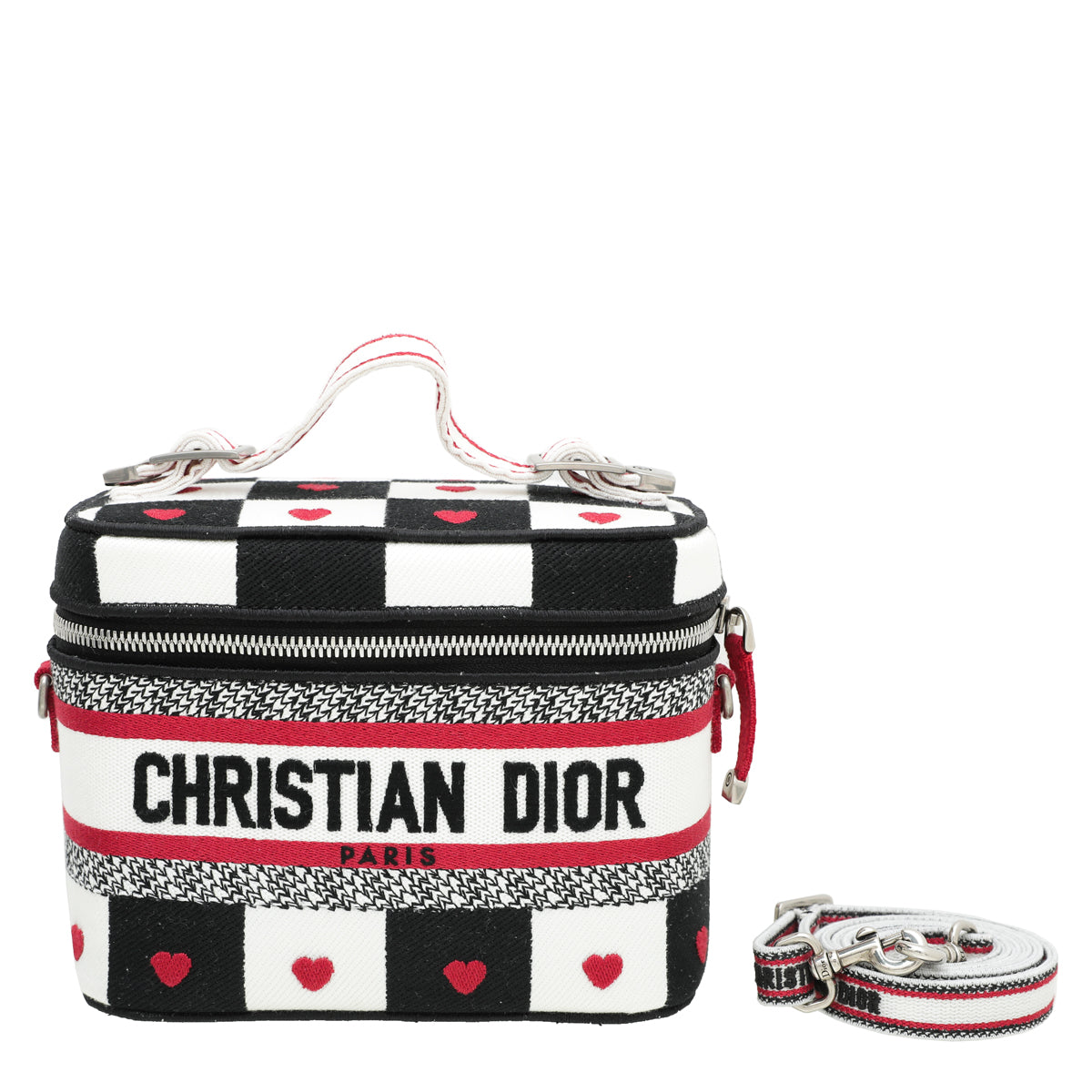 Christian Dior Tricolor Diortravel Dioramour D Chess Heart Bag-Christian Dior-THE CLOSET