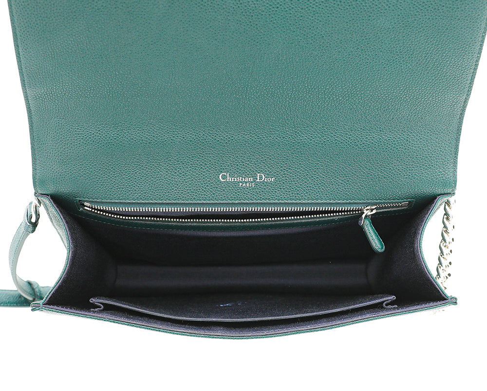 Christian Dior Forest Green Diorama Shoulder Bag-Christian Dior-THE CLOSET