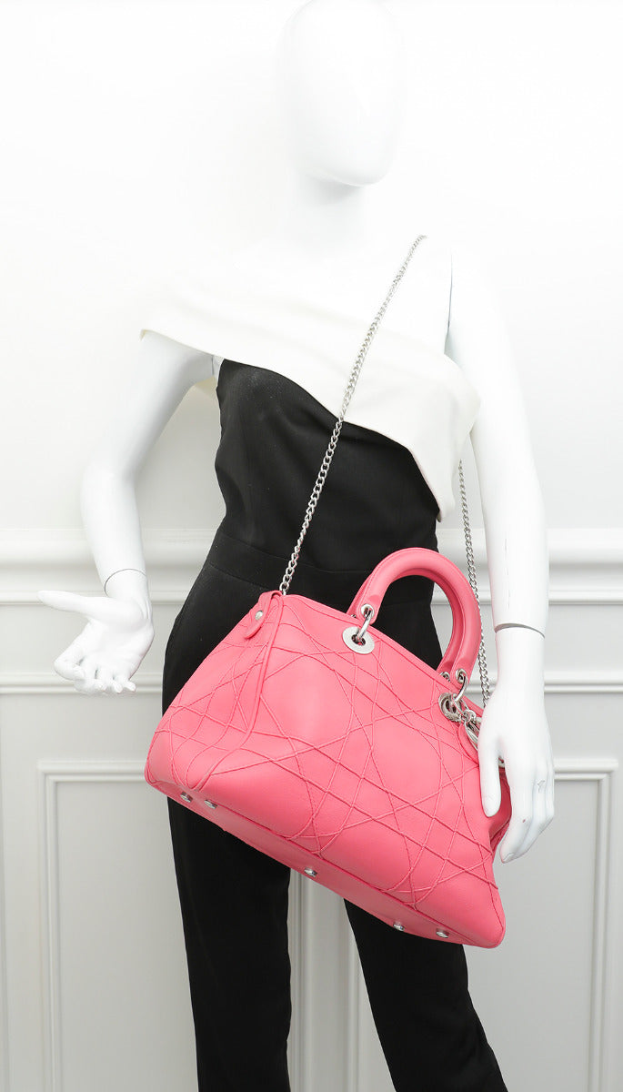 Christian Dior Pink Granville Polochon Bag-Christian Dior-THE CLOSET