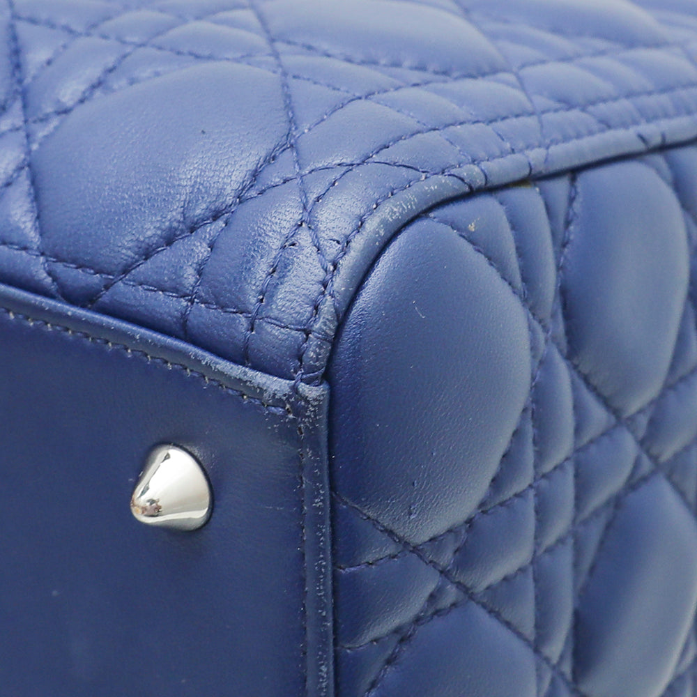 Christian Dior Blue Lady Dior Medium Bag-Christian Dior-THE CLOSET