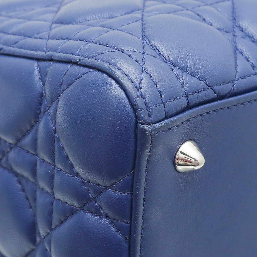 Christian Dior Blue Lady Dior Medium Bag-Christian Dior-THE CLOSET