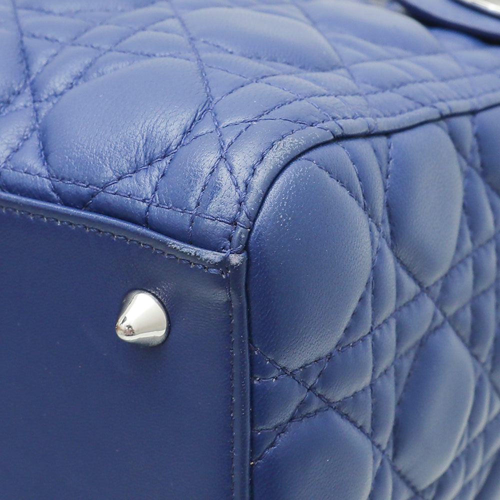 Christian Dior Blue Lady Dior Medium Bag-Christian Dior-THE CLOSET