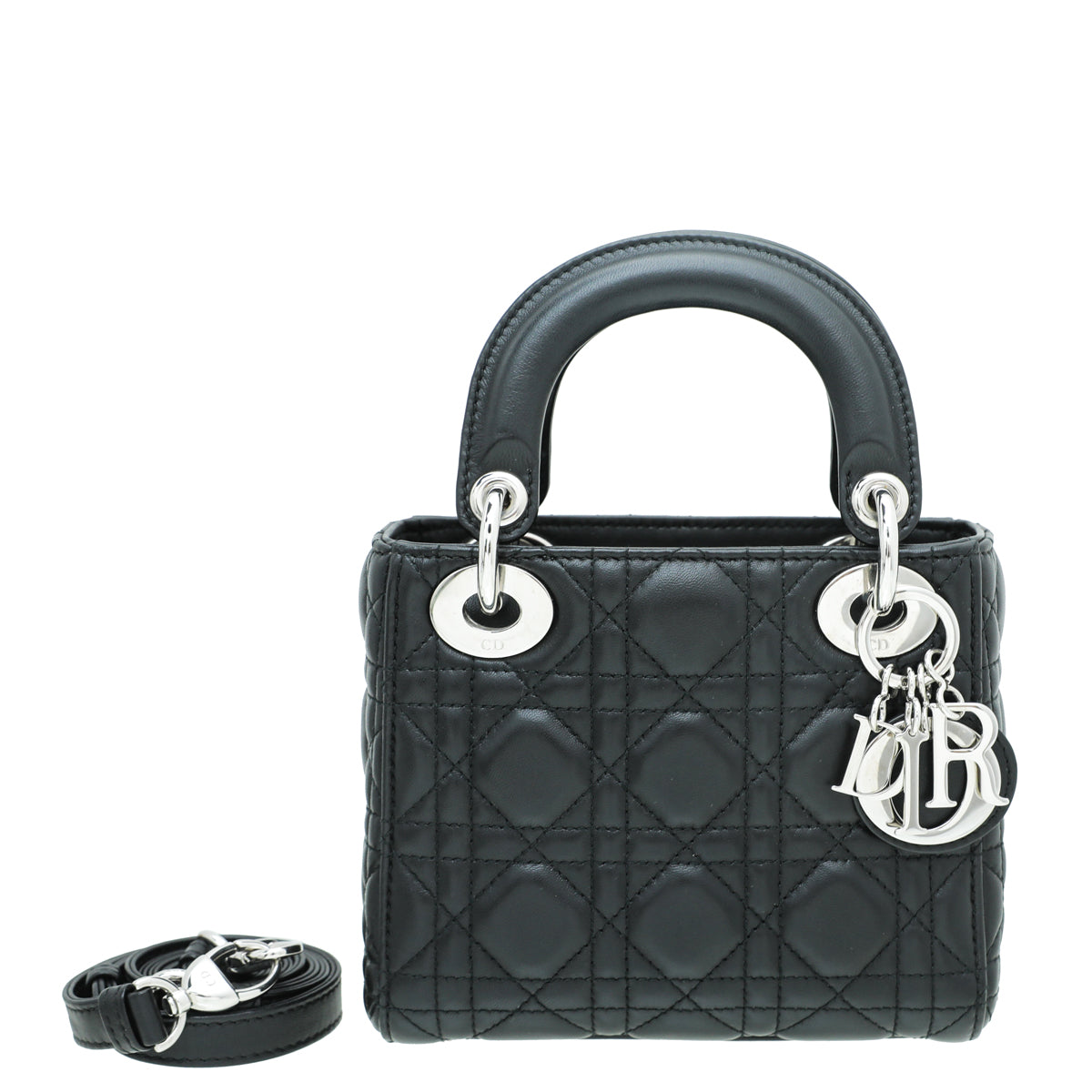 Christian Dior Black Lady Dior Mini Bag-Christian Dior-THE CLOSET