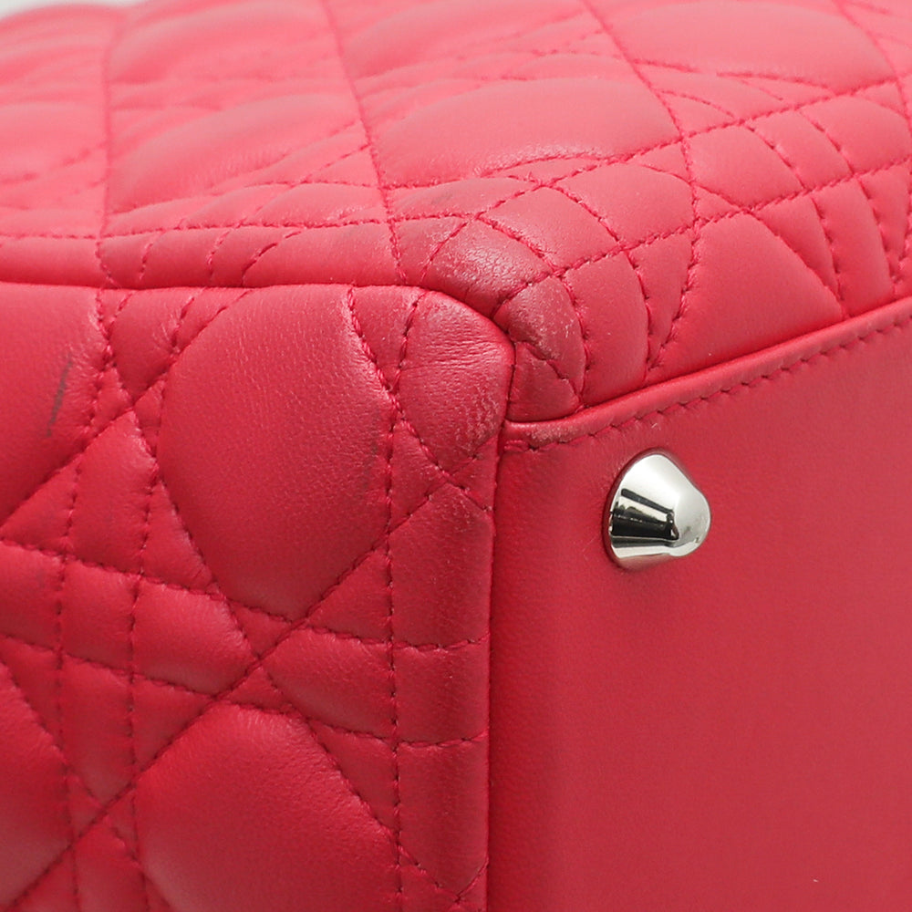 Christian Dior Red Lady Dior Large Bag-Christian Dior-THE CLOSET