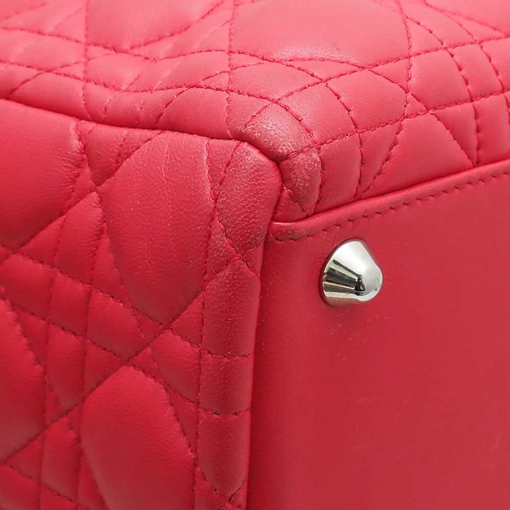 Christian Dior Red Lady Dior Large Bag-Christian Dior-THE CLOSET