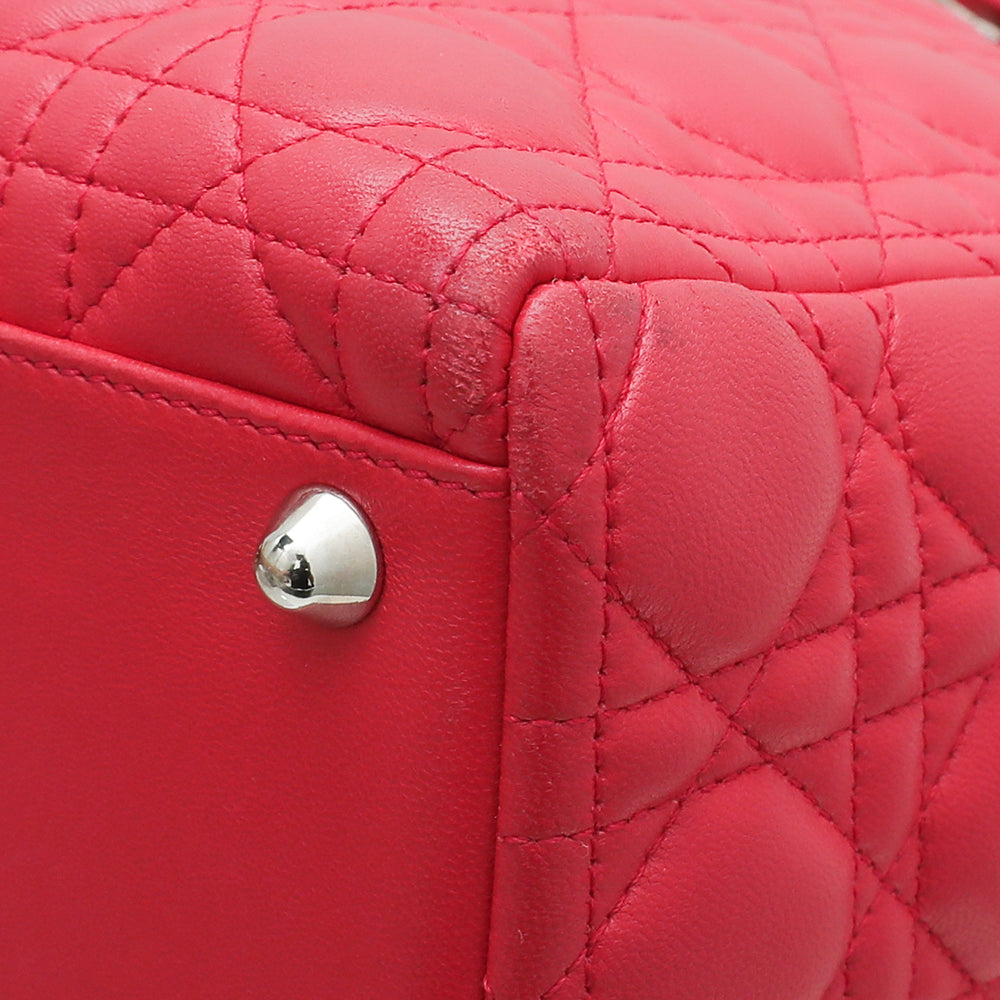 Christian Dior Red Lady Dior Large Bag-Christian Dior-THE CLOSET