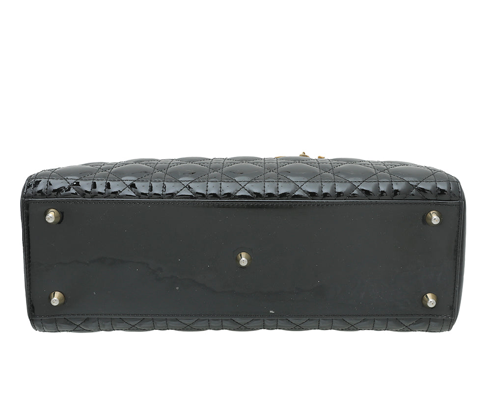 Christian Dior Black Lady Dior Large Bag-Christian Dior-THE CLOSET