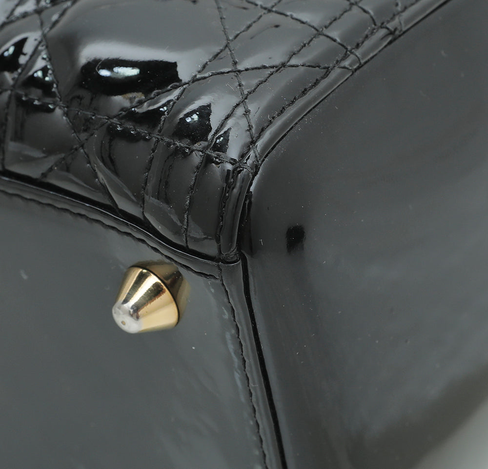 Christian Dior Black Lady Dior Large Bag-Christian Dior-THE CLOSET