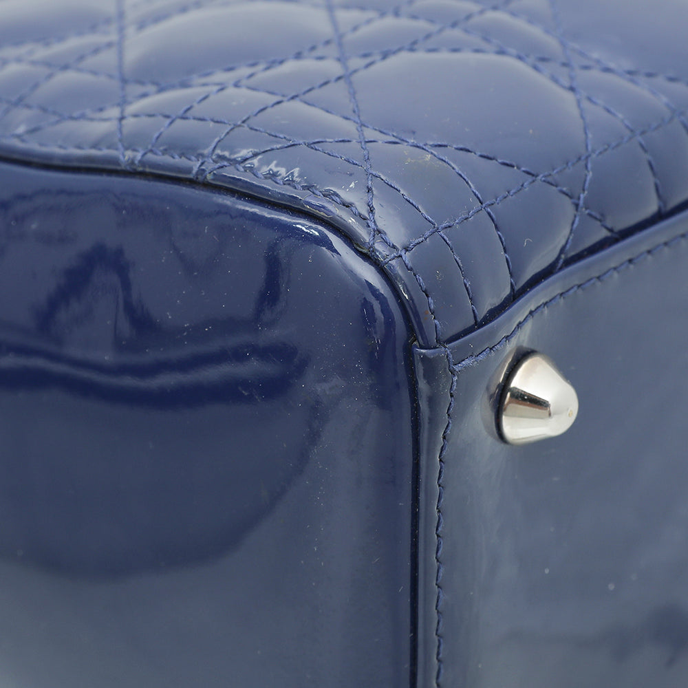 Christian Dior Blue Lady Dior Large Bag-Christian Dior-THE CLOSET