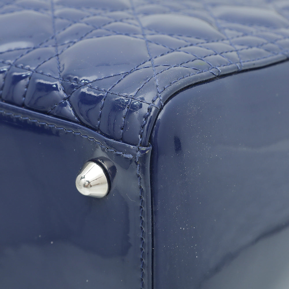Christian Dior Blue Lady Dior Large Bag-Christian Dior-THE CLOSET