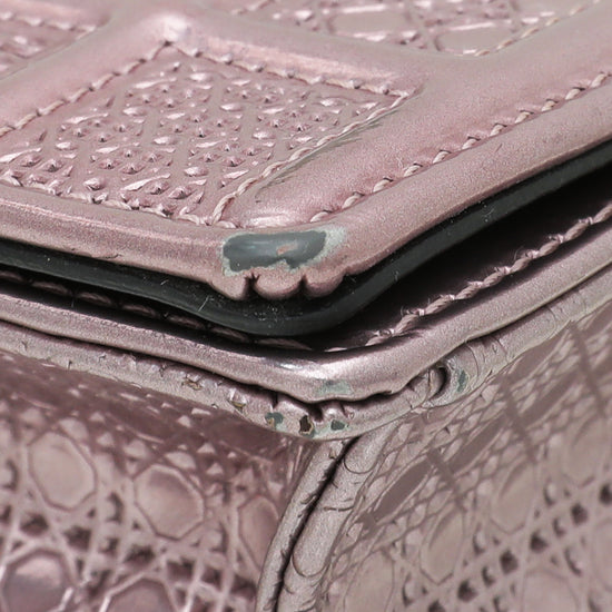 Christian Dior Pink Micro Cannage Diorama Mini Chain Bag