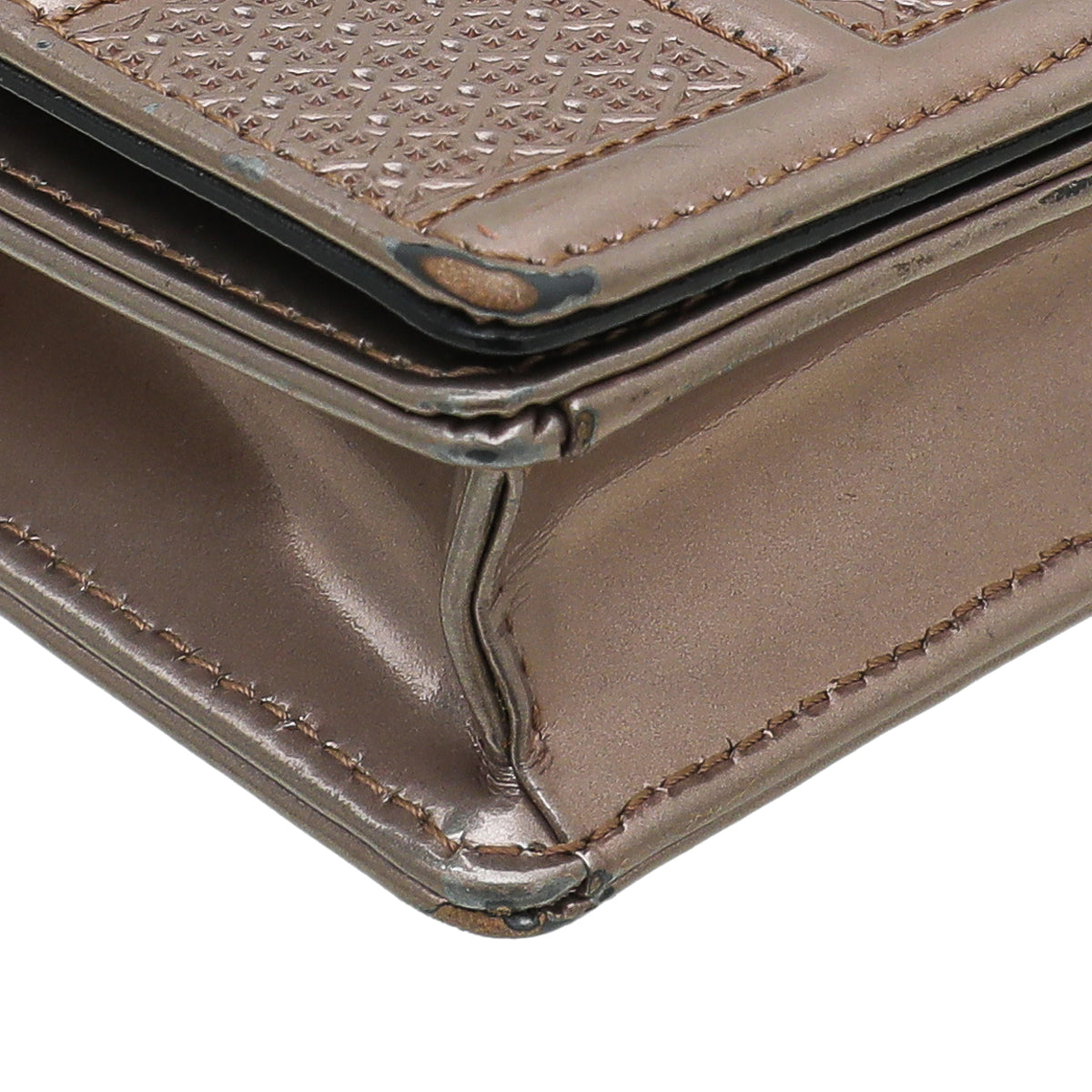 Christian Dior Light Pink Microcannage Diorama Wallet On Chain-Christian Dior-THE CLOSET