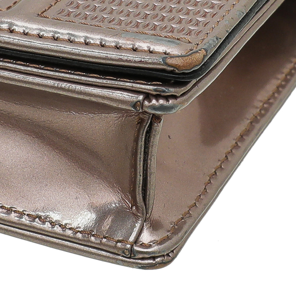 Christian Dior Light Pink Microcannage Diorama Wallet On Chain-Christian Dior-THE CLOSET