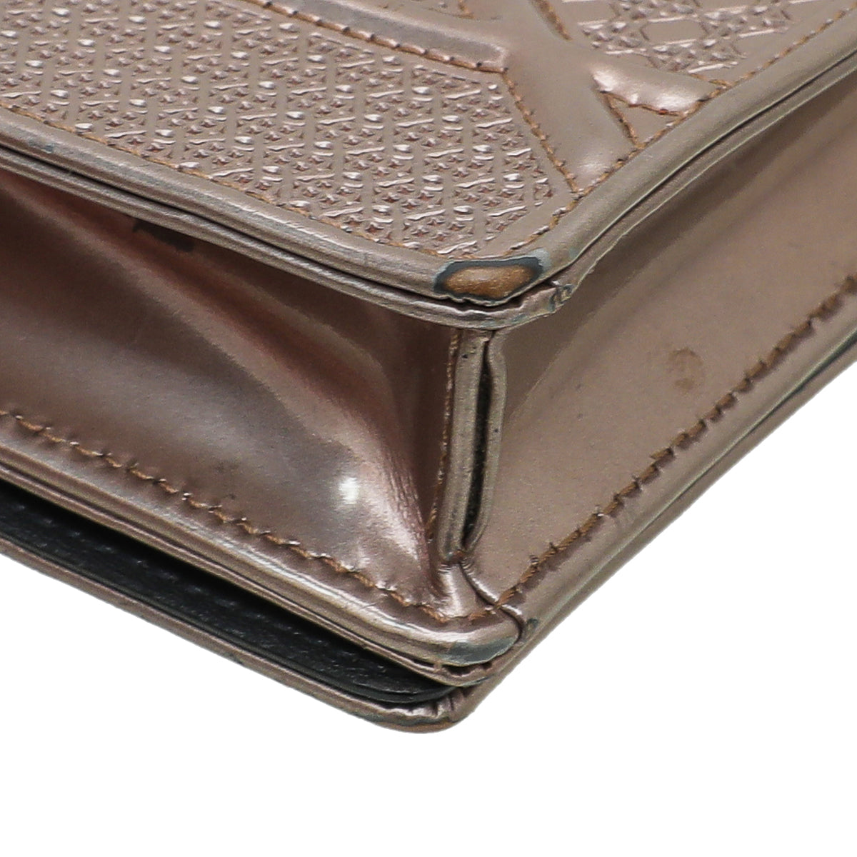 Christian Dior Light Pink Microcannage Diorama Wallet On Chain-Christian Dior-THE CLOSET