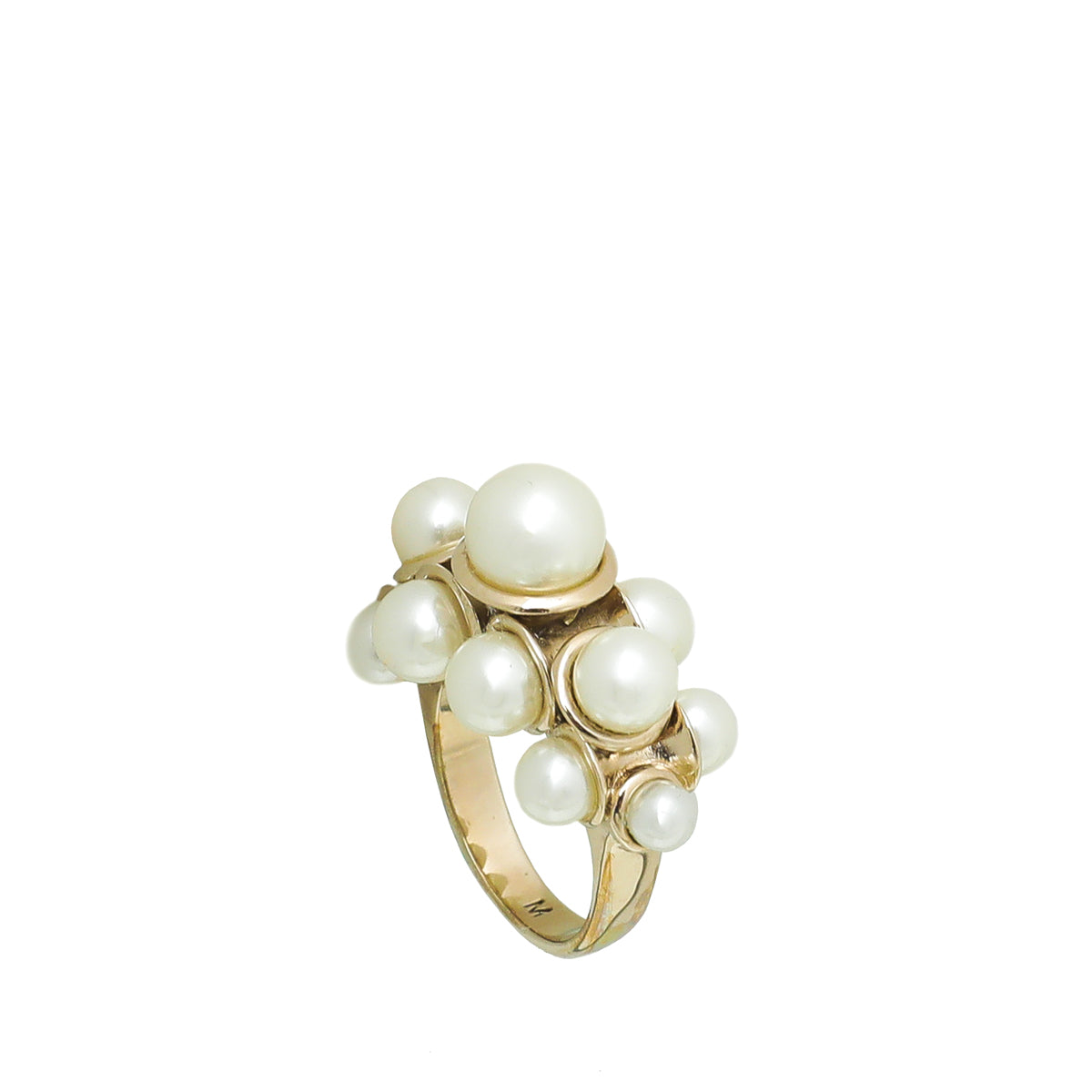 Christian Dior White Mise En Dior Ring Medium-Christian Dior-THE CLOSET