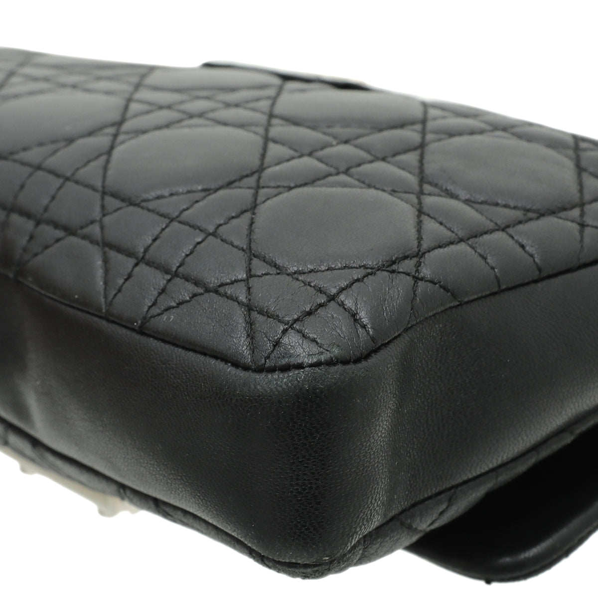 Christian Dior Black New Lock Cannage Chain Pouch-Christian Dior-THE CLOSET