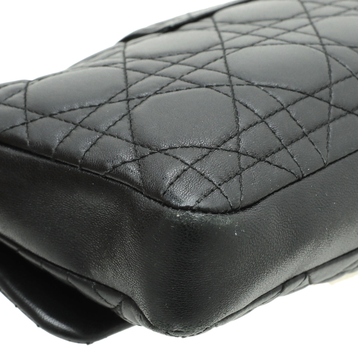 Christian Dior Black New Lock Cannage Chain Pouch-Christian Dior-THE CLOSET