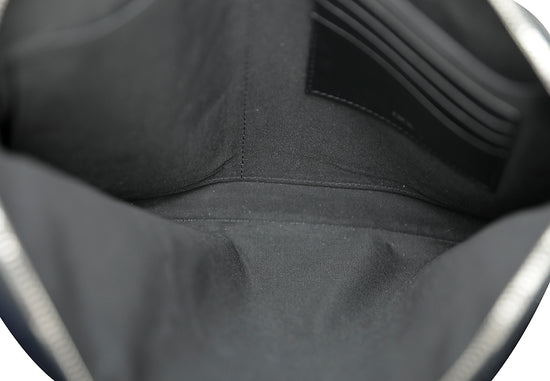 Christian Dior Black Oblique Galaxy Zipped Pouch