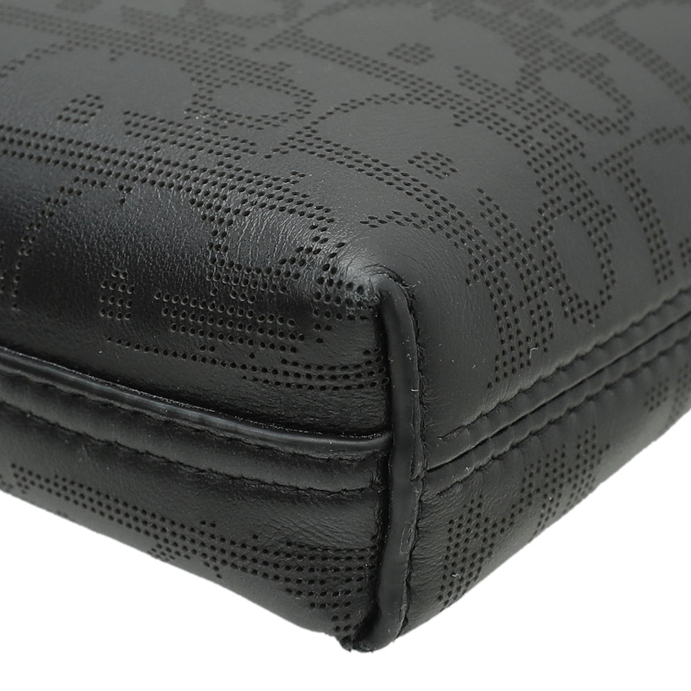 Christian Dior Black Oblique Galaxy Zipped Pouch-Christian Dior-THE CLOSET