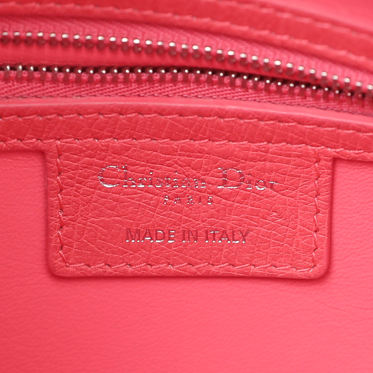 Christian Dior Coral Ostrich Lady Dior Bag-Christian Dior-THE CLOSET