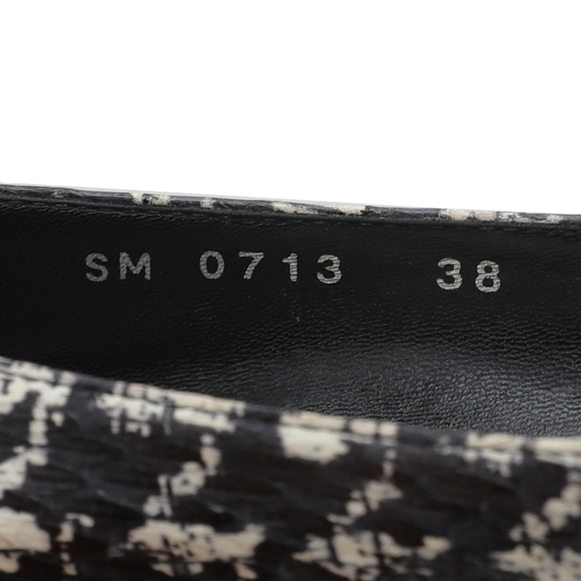 Christian Dior Bicolor Python Painted Cherie Pointed Pumps 38-Christian Dior-THE CLOSET