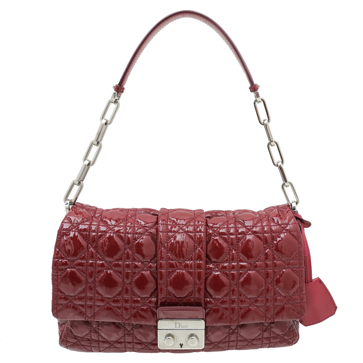 Christian Dior Red New Lock Flap Chain Bag-Christian Dior-THE CLOSET