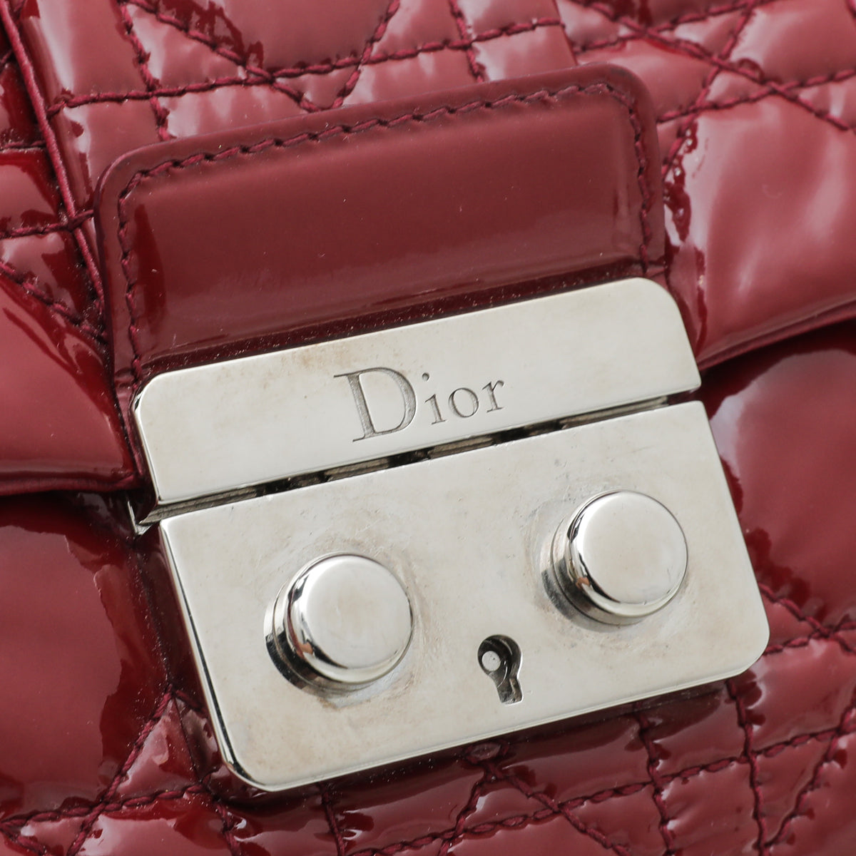 Christian Dior Red New Lock Flap Chain Bag-Christian Dior-THE CLOSET