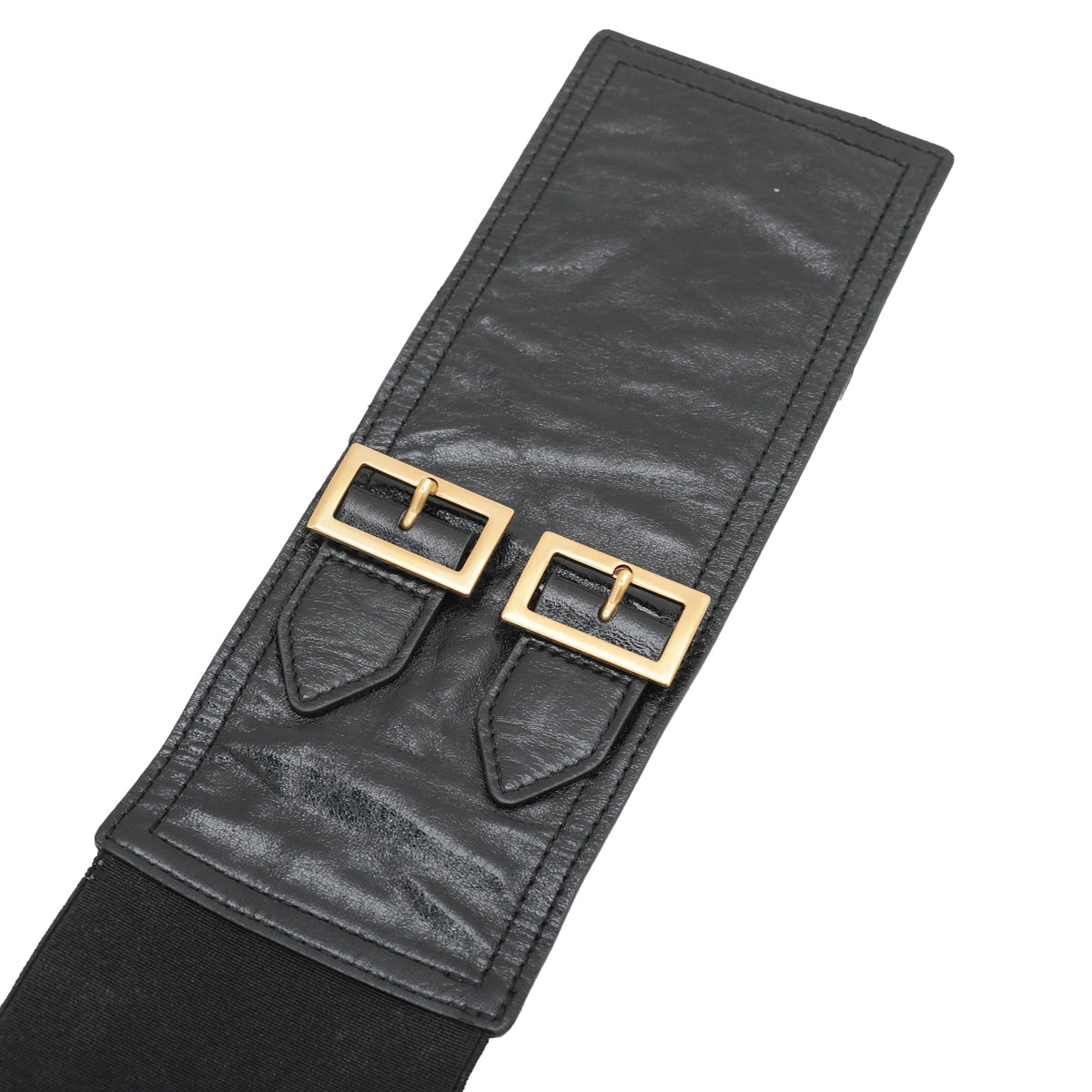 Christian Dior Black Saddle Crinkled Wrapped Belt Medium Bag-Christian Dior-THE CLOSET