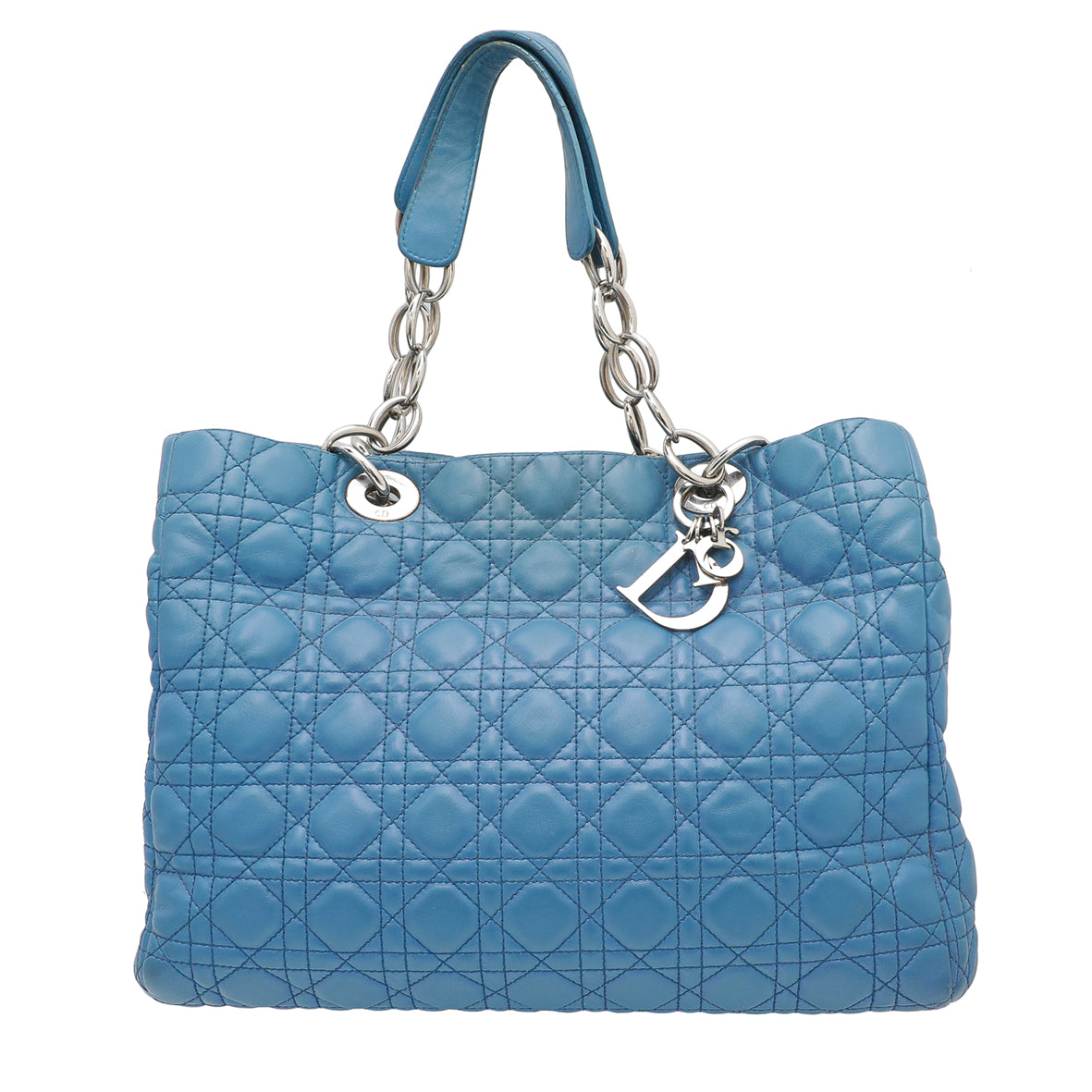 Christian Dior Blue Soft Tote Large Bag-Christian Dior-THE CLOSET