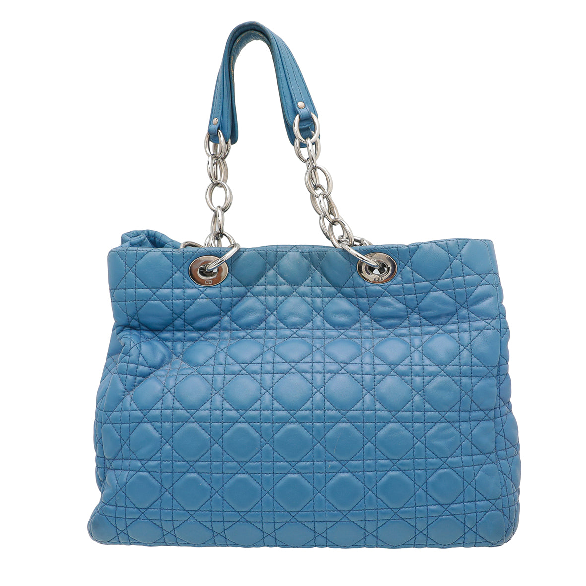 Christian Dior Blue Soft Tote Large Bag-Christian Dior-THE CLOSET