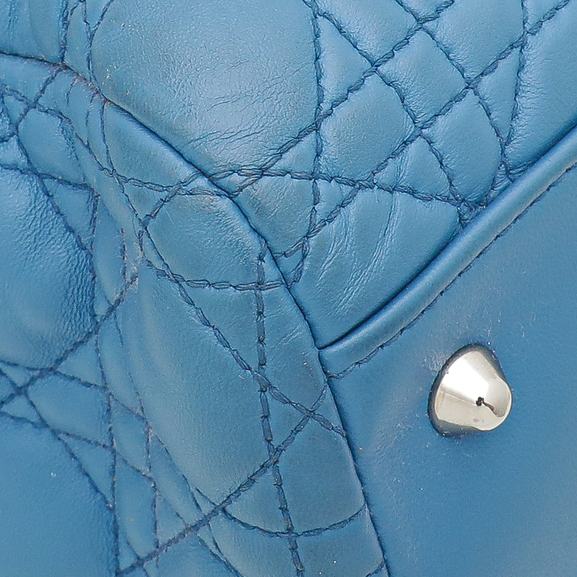 Christian Dior Blue Soft Tote Large Bag