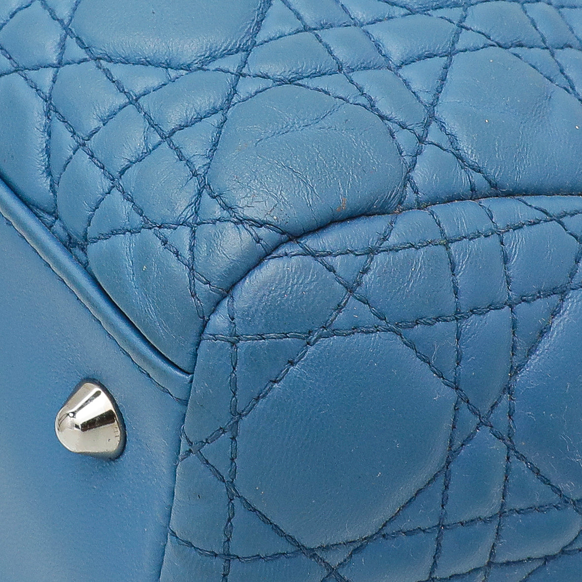 Christian Dior Blue Soft Tote Large Bag