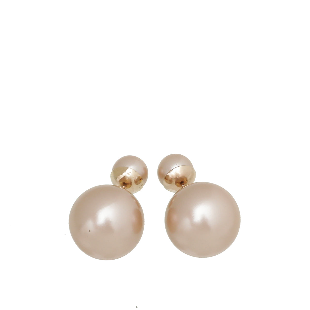 Christian Dior Light Pink Tribales Pearl Earrings