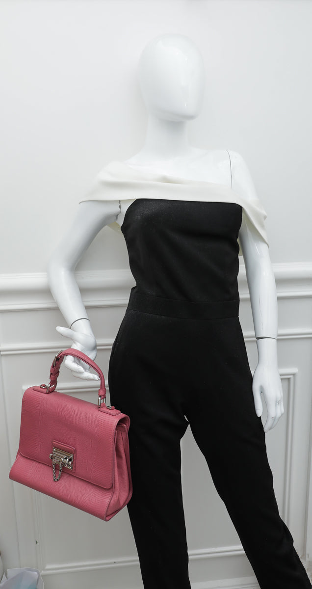 Dolce & Gabbana Pink Lizard Embossed D&G Miss Monica Bag – THE CLOSET