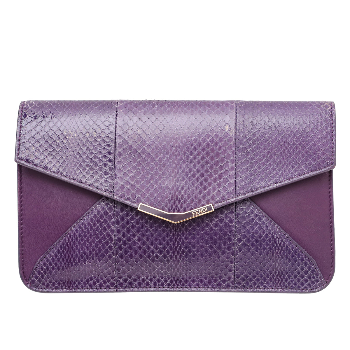 Fendi Purple 2Jours Envelope Clutch-Fendi-THE CLOSET