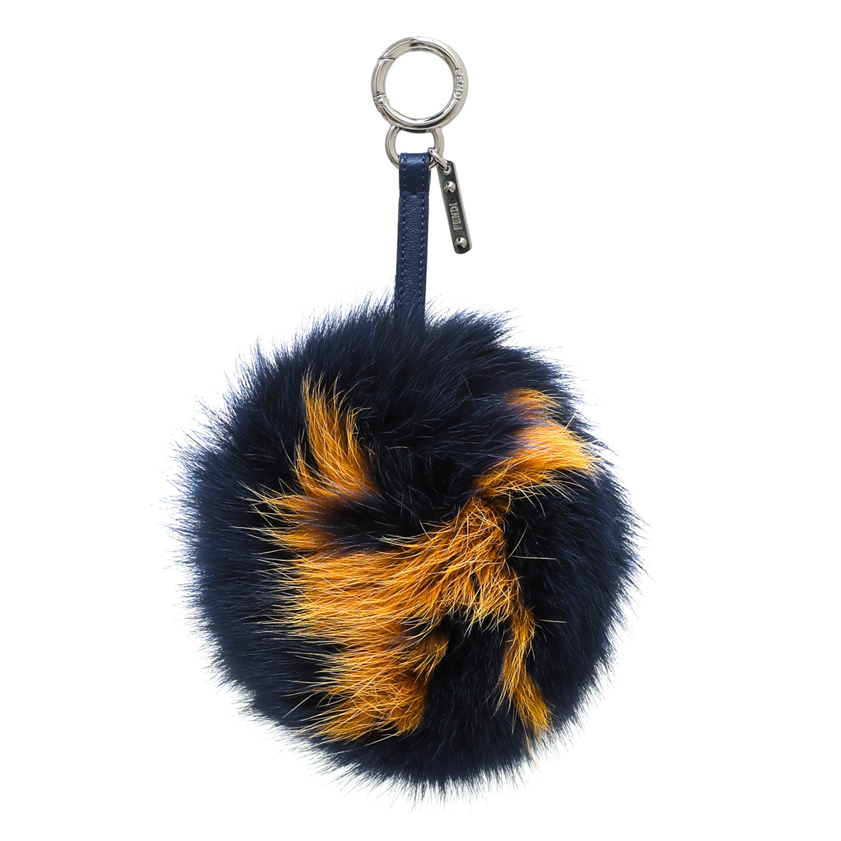 Fendi Bicolor AB Fox Fur Bag Charm-Fendi-THE CLOSET