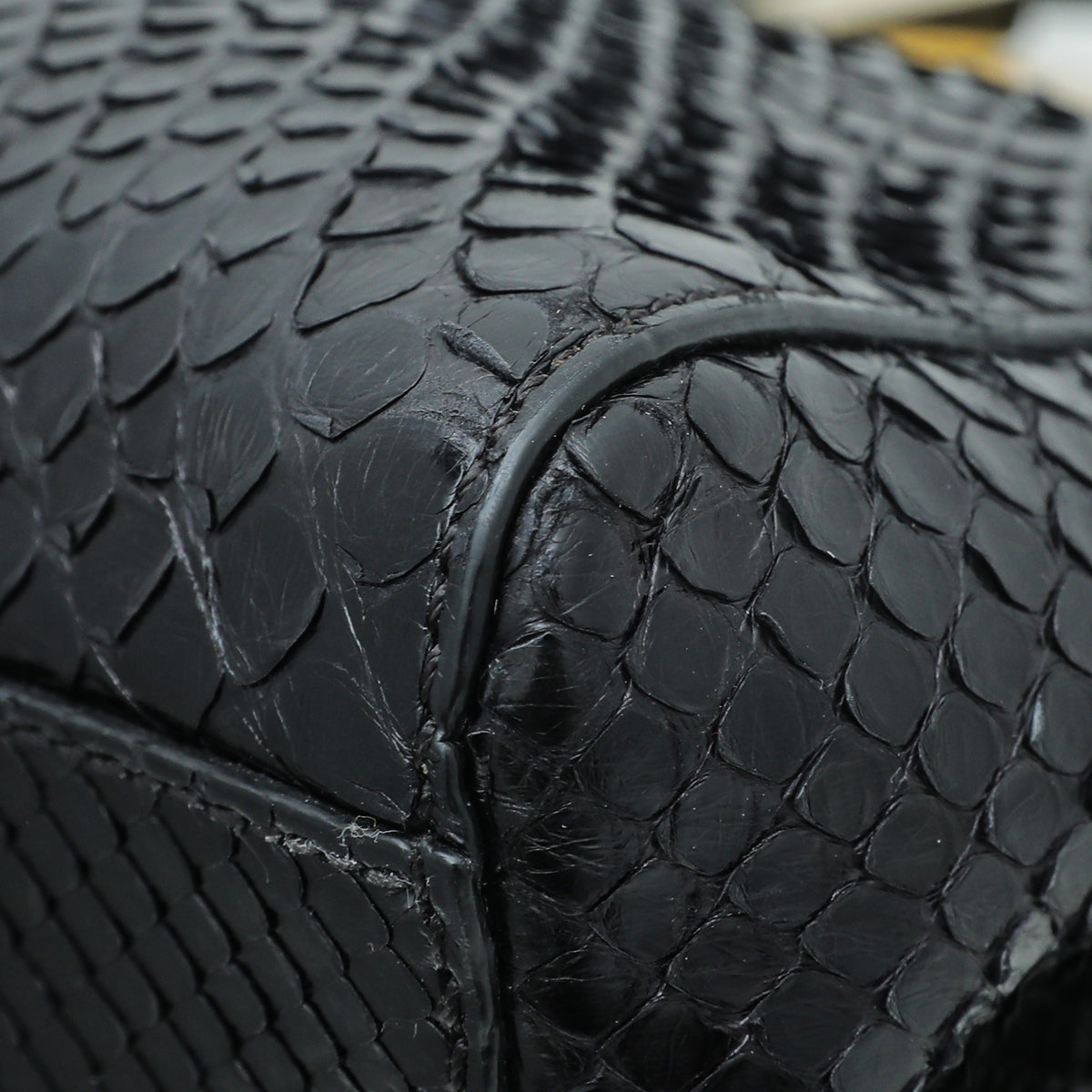 Fendi Black Python Peekaboo Iconic Mini Bag-Fendi-THE CLOSET