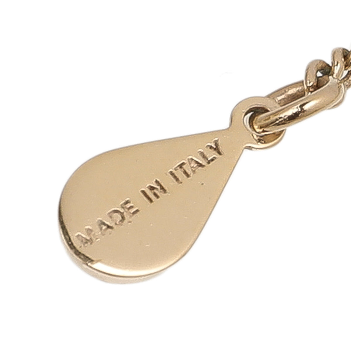 Fendi Yellow Gold Tone Bugs Eye Necklace-Fendi-THE CLOSET