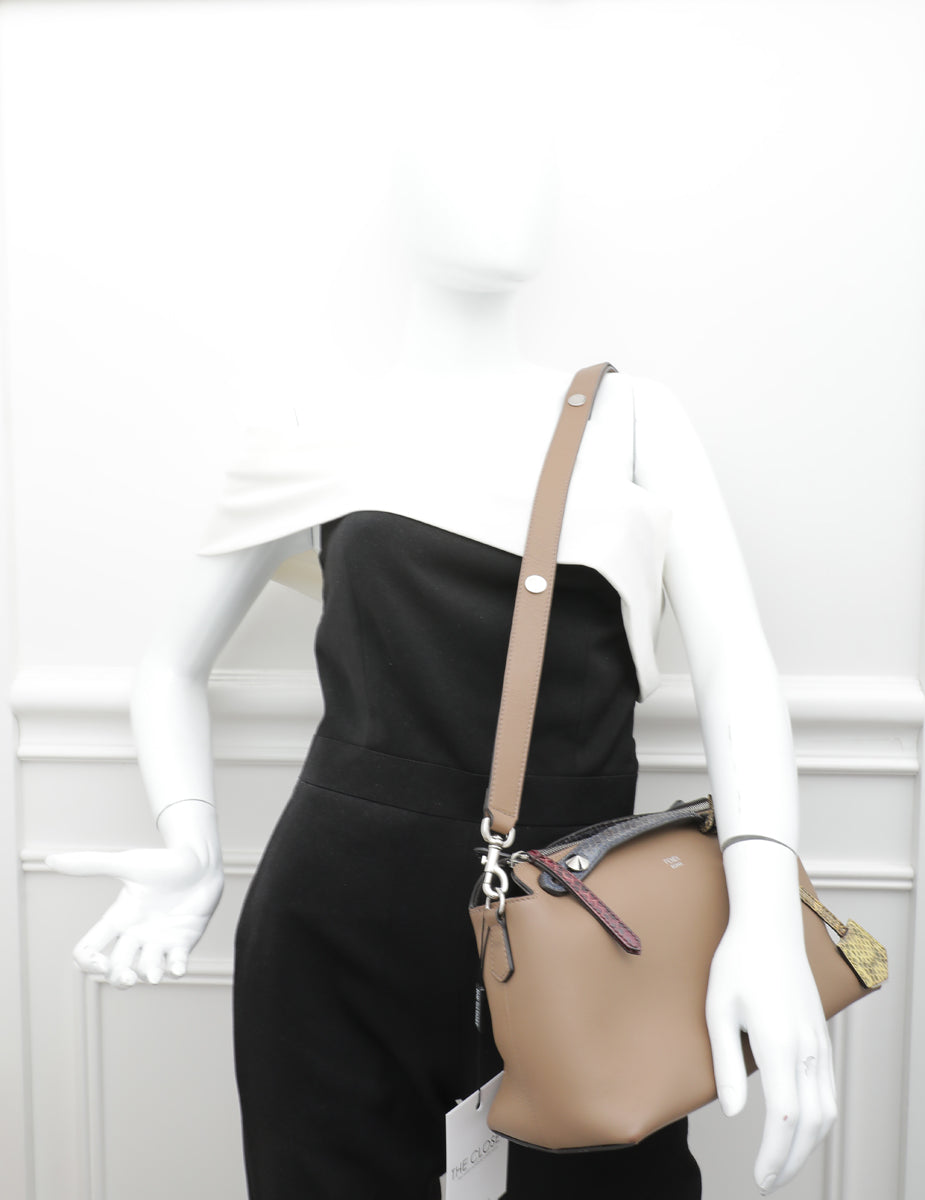 Fendi Dove By The Way Python Handle Bag-Fendi-THE CLOSET