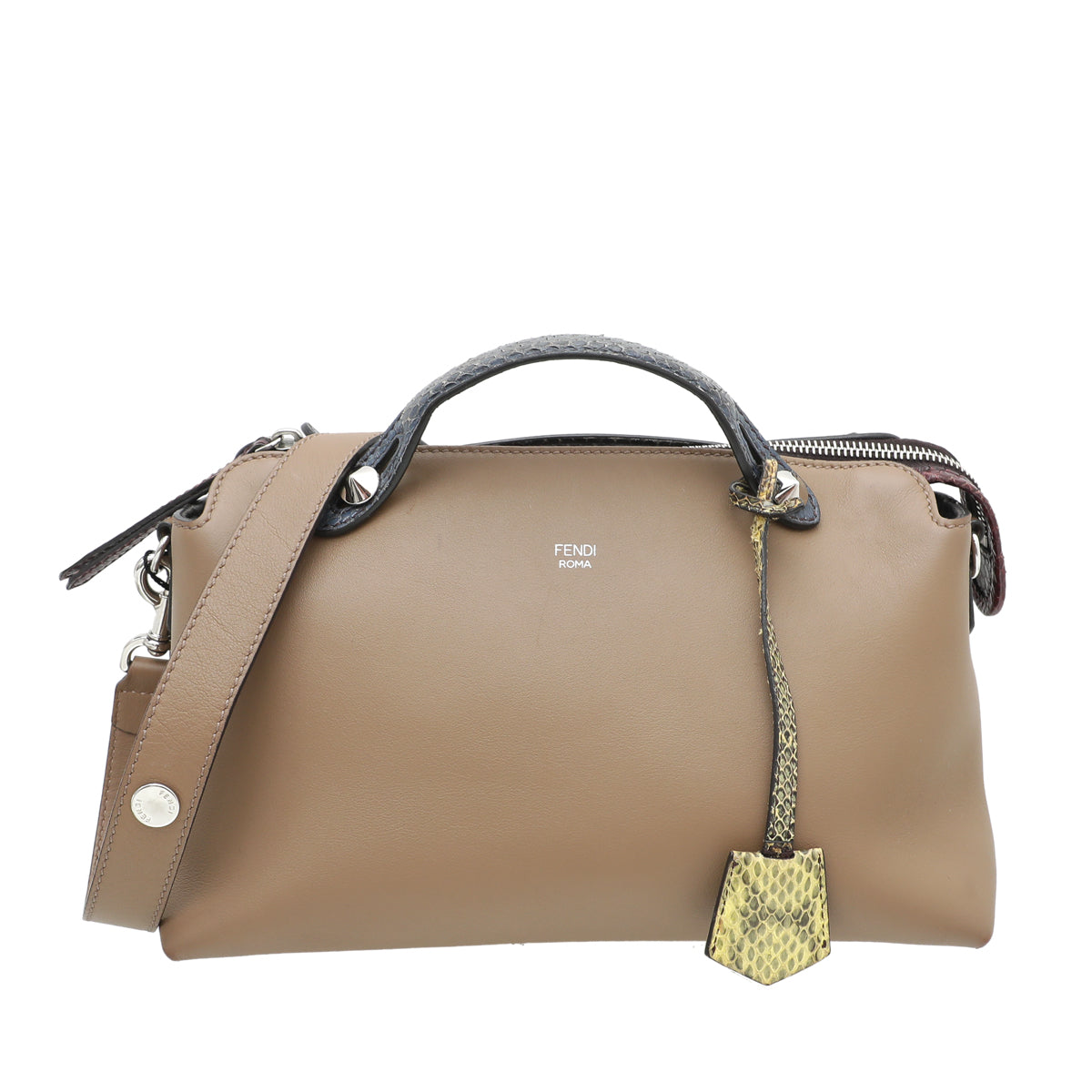 Fendi Dove By The Way Python Handle Bag-Fendi-THE CLOSET