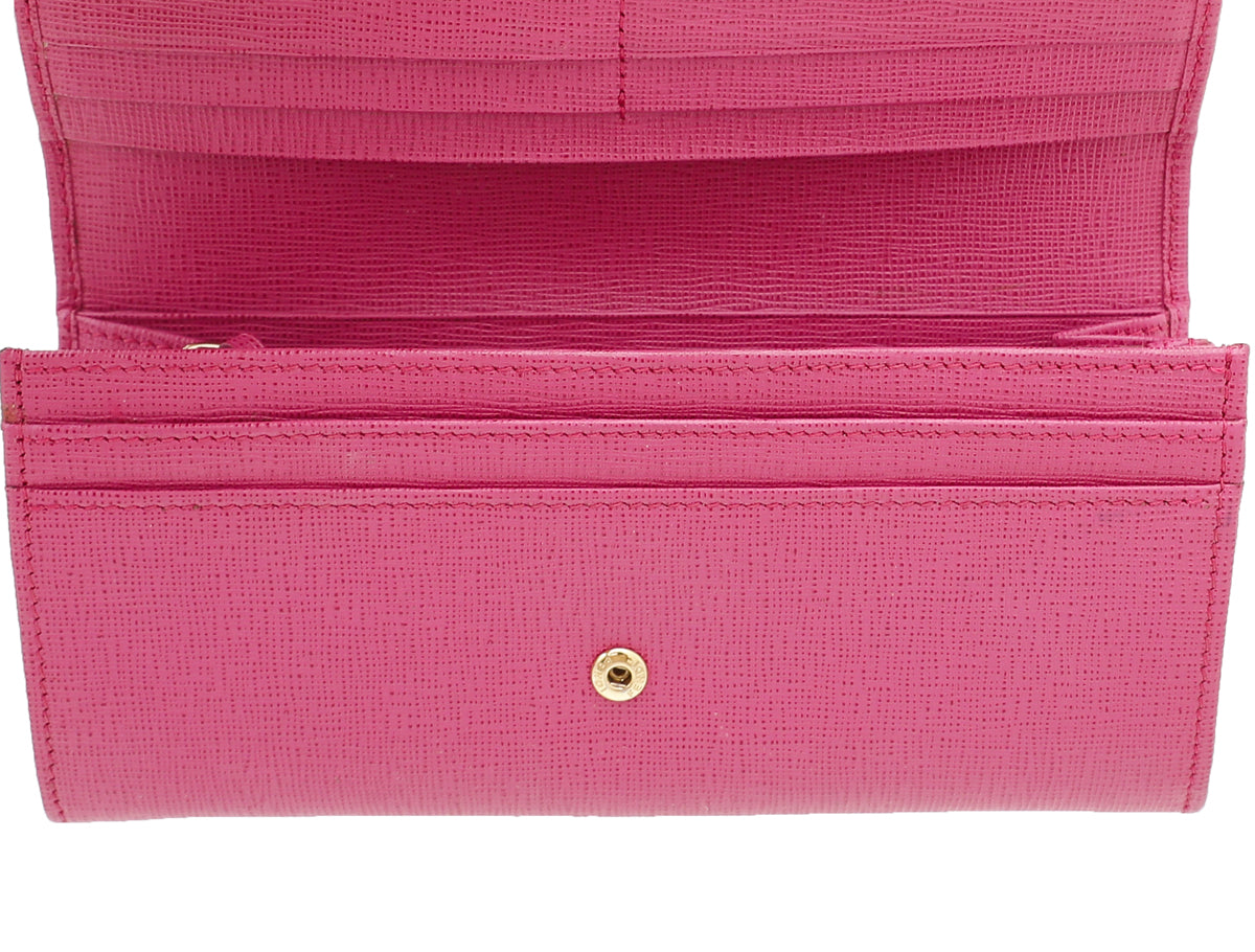Fendi Pink Crayons Continental Wallet-Fendi-THE CLOSET
